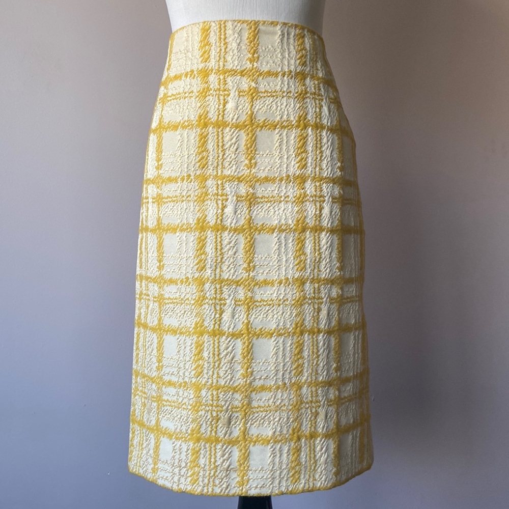 Talbots tweed midi pencil skirt